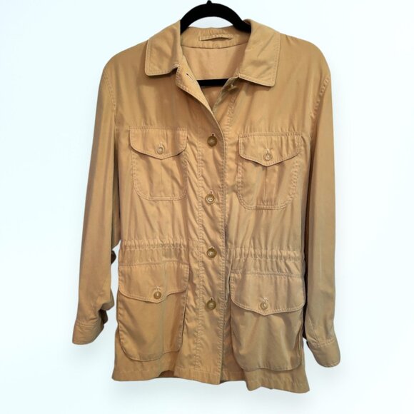 Penny Jay by Valstar tan microfiber safari jacket SIZE 40 - Picture 3 of 11